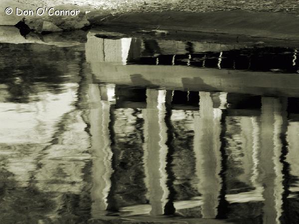 Abstract water reflection.