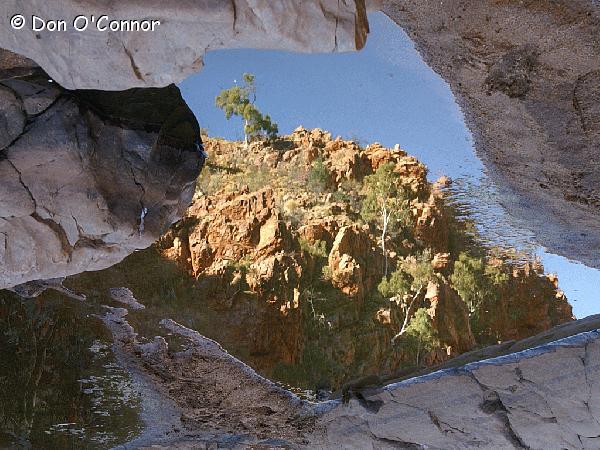 Water reflections, Redbank Gorge, NT.